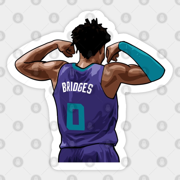 Miles Bridges Vector Back Sticker by qiangdade